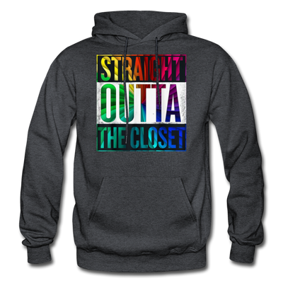 Straight Outta The Closet LGBTQ Pride Men's/Unisex Premium Adult Pullover Hoodie - Mr.SWAGBEAST