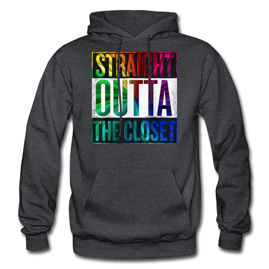 Straight Outta The Closet LGBTQ Pride Men's/Unisex Premium Adult Pullover Hoodie - Mr.SWAGBEAST