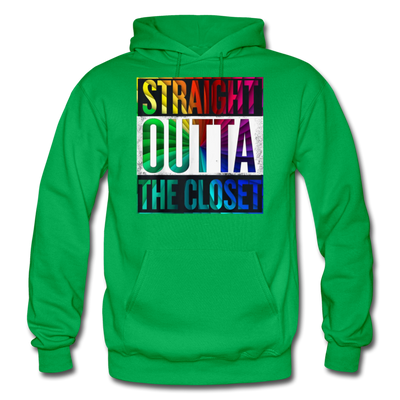 Straight Outta The Closet LGBTQ Pride Men's/Unisex Premium Adult Pullover Hoodie - Mr.SWAGBEAST