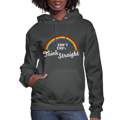 I Can't Even Think Straight LGBTQ Pride Rainbow Women’s Premium Pullover Adult Hoodie - Mr.SWAGBEAST