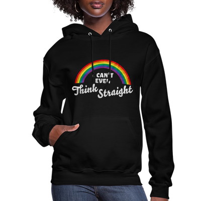 I Can't Even Think Straight LGBTQ Pride Rainbow Women’s Premium Pullover Adult Hoodie - Mr.SWAGBEAST