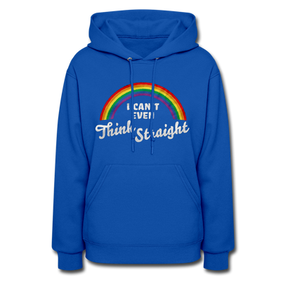 I Can't Even Think Straight LGBTQ Pride Rainbow Women’s Premium Pullover Adult Hoodie - Mr.SWAGBEAST