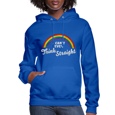 I Can't Even Think Straight LGBTQ Pride Rainbow Women’s Premium Pullover Adult Hoodie - Mr.SWAGBEAST