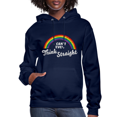 I Can't Even Think Straight LGBTQ Pride Rainbow Women’s Premium Pullover Adult Hoodie - Mr.SWAGBEAST