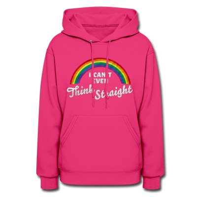 I Can't Even Think Straight LGBTQ Pride Rainbow Women’s Premium Pullover Adult Hoodie - Mr.SWAGBEAST