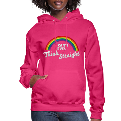 I Can't Even Think Straight LGBTQ Pride Rainbow Women’s Premium Pullover Adult Hoodie - Mr.SWAGBEAST