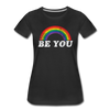 Be You LGBTQ Pride Rainbow Women’s Premium Adult T-Shirt - Mr.SWAGBEAST