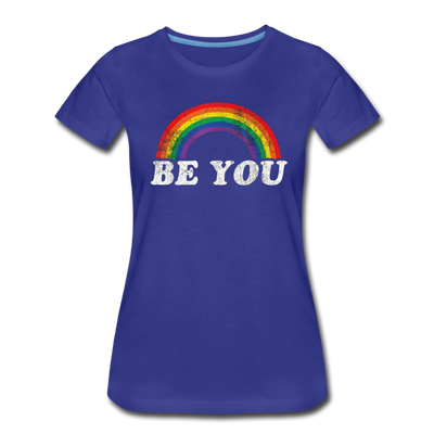 Be You LGBTQ Pride Rainbow Women’s Premium Adult T-Shirt - Mr.SWAGBEAST
