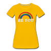 Be You LGBTQ Pride Rainbow Women’s Premium Adult T-Shirt - Mr.SWAGBEAST