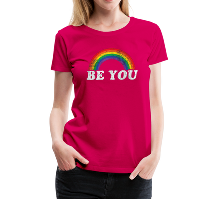 Be You LGBTQ Pride Rainbow Women’s Premium Adult T-Shirt - Mr.SWAGBEAST