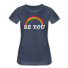 Be You LGBTQ Pride Rainbow Women’s Premium Adult T-Shirt - Mr.SWAGBEAST