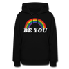 Be You LGBTQ Pride Rainbow Women’s Premium Pullover Adult Hoodie - Mr.SWAGBEAST