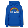 Be You LGBTQ Pride Rainbow Women’s Premium Pullover Adult Hoodie - Mr.SWAGBEAST