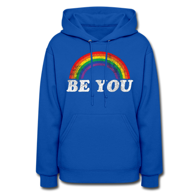 Be You LGBTQ Pride Rainbow Women’s Premium Pullover Adult Hoodie - Mr.SWAGBEAST