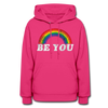 Be You LGBTQ Pride Rainbow Women’s Premium Pullover Adult Hoodie - Mr.SWAGBEAST