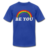 Be You LGBTQ Pride Rainbow Men's/Unisex Premium Adult T-Shirt - Mr.SWAGBEAST