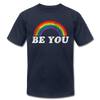 Be You LGBTQ Pride Rainbow Men's/Unisex Premium Adult T-Shirt - Mr.SWAGBEAST