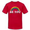 Be You LGBTQ Pride Rainbow Men's/Unisex Premium Adult T-Shirt - Mr.SWAGBEAST