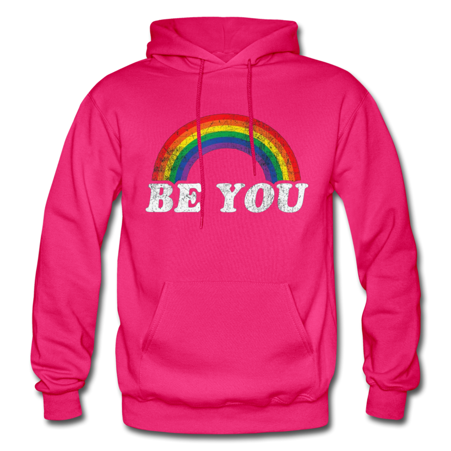 Be You LGBTQ Pride Rainbow Men's/Unisex Premium Adult T-Shirt - Mr.SWAGBEAST