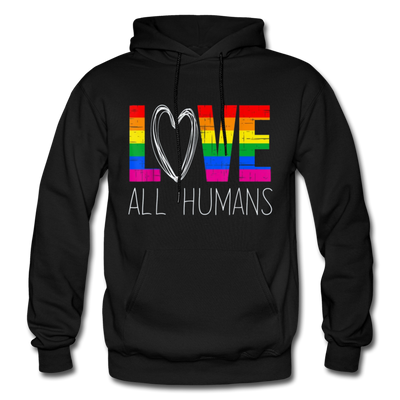 Love All Humans LGBTQ Pride Rainbow Men's/Unisex Premium Adult T-Shirt - Mr.SWAGBEAST