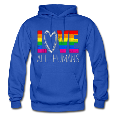 Love All Humans LGBTQ Pride Rainbow Men's/Unisex Premium Adult T-Shirt - Mr.SWAGBEAST