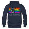 Love All Humans LGBTQ Pride Rainbow Men's/Unisex Premium Adult T-Shirt - Mr.SWAGBEAST