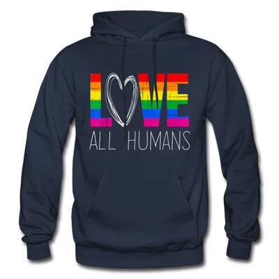 Love All Humans LGBTQ Pride Rainbow Men's/Unisex Premium Adult T-Shirt - Mr.SWAGBEAST