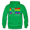 Love All Humans LGBTQ Pride Rainbow Men's/Unisex Premium Adult T-Shirt - Mr.SWAGBEAST