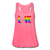 Love All Humans LGBTQ Pride Rainbow Women’s Premium Flowy Tank Top - Mr.SWAGBEAST