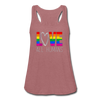 Love All Humans LGBTQ Pride Rainbow Women’s Premium Flowy Tank Top - Mr.SWAGBEAST