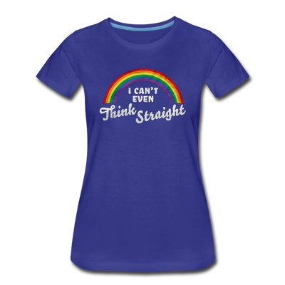 I Can't Even Think Straight LGBTQ Pride Rainbow Women’s Premium T-Shirt - Mr.SWAGBEAST