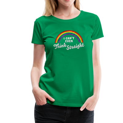 I Can't Even Think Straight LGBTQ Pride Rainbow Women’s Premium T-Shirt - Mr.SWAGBEAST