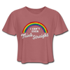 I Can't Even Think Straight LGBTQ Pride Rainbow Women’s Cropped T-Shirt - Mr.SWAGBEAST