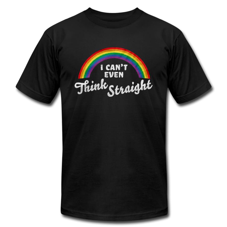 I Can't Even Think Straight LGBTQ Pride Rainbow Men's/Unisex Premium Adult T-Shirt - Mr.SWAGBEAST