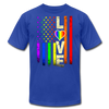 LGBTQ American Rainbow Pride Love Flag Men's/Unisex Premium T-shirt - Mr.SWAGBEAST