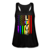 LGBTQ American Rainbow Pride Love Flag Women's Flowy Tank Top - Mr.SWAGBEAST