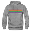 LGBTQ Rainbow Pride Flag Stripes Love Wins Men's/Unisex Premium Adult Pullover Hoodie - Mr.SWAGBEAST