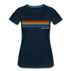 LGBTQ Rainbow Pride Flag Stripes Love Wins Women’s Premium T-Shirt - Mr.SWAGBEAST