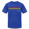 LGBTQ Rainbow Pride Flag Stripes Love Wins Men's/Unisex Premium Adult T-Shirt - Mr.SWAGBEAST