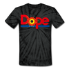 Dope Dole Juice Tie Dyed Men's /Unisex Premium Adult T-Shirt - spider black