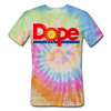 Dope Dole Juice Tie Dyed Men's /Unisex Premium Adult T-Shirt - rainbow