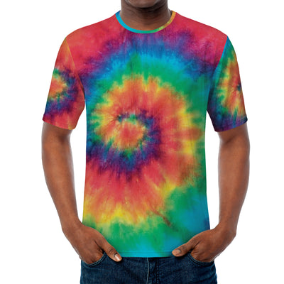 Rainbow Swirl Tie Dye Men's/Unisex Premium T-shirt - Mr.SWAGBEAST