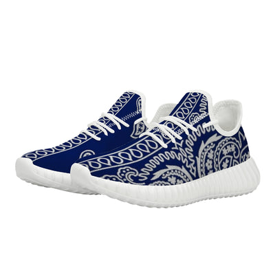 Blue Crip Bandana Yeezy Inspired Sneakers - Mr.SWAGBEAST