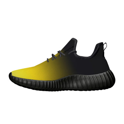 Black and Yellow Steelers Fans Premium Sneakers - Mr.SWAGBEAST