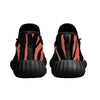 Neon Orange Tiger Stripes Yeezy Inspired Sneakers - Mr.SWAGBEAST