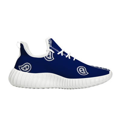 Blue Crip Bandana Yeezy Inspired Sneakers - Mr.SWAGBEAST