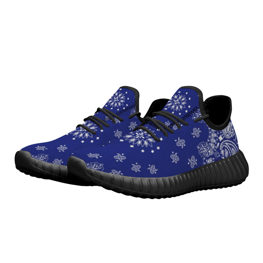 Classic Blue Crip Bandana Premium Sneakers - Mr.SWAGBEAST