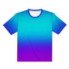 Teal Fade to Purple All Over Print Premium Men /Unisex Premium T-shirt - Mr.SWAGBEAST