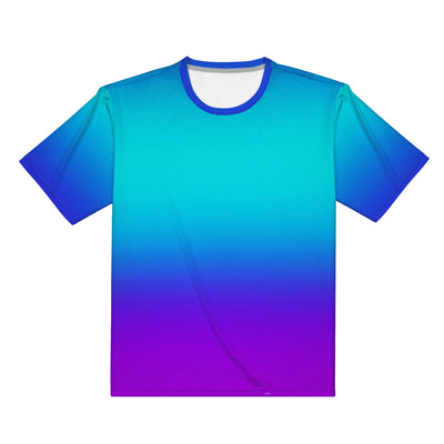 Teal Fade to Purple All Over Print Premium Men /Unisex Premium T-shirt - Mr.SWAGBEAST