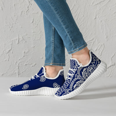 Blue Crip Bandana Yeezy Inspired Sneakers - Mr.SWAGBEAST
